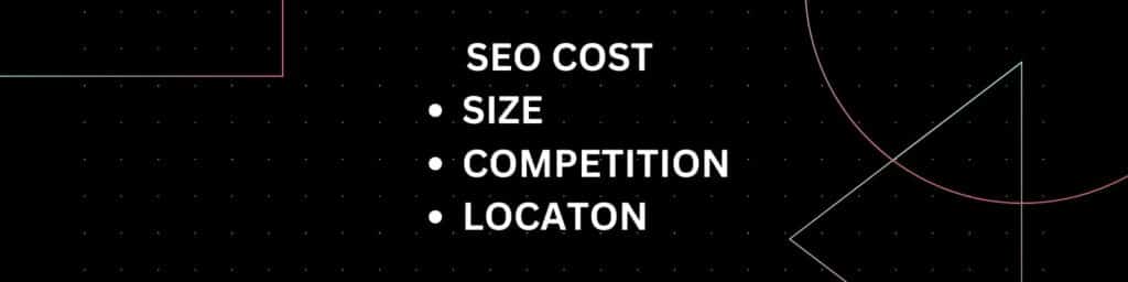 what seo cost depends on